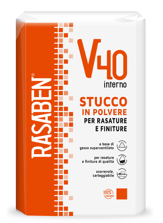 Rasaben stucco in polvere per interni  v40 kg. 20 - Rasaben