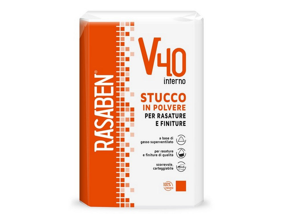 stucco in polvere per interni v40 kg.20 vit46393