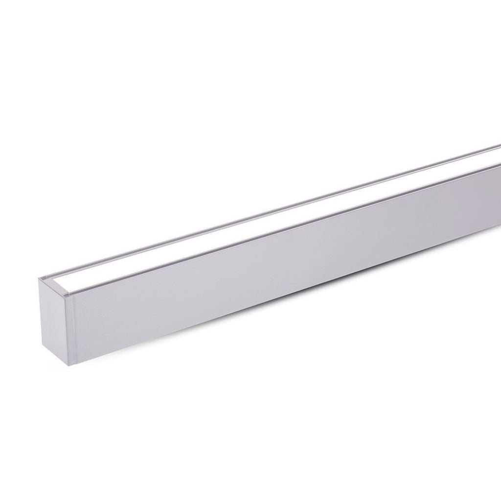 Led Linear Light Samsung Chip - 60W Hanging Suspension Silver Body 4000K