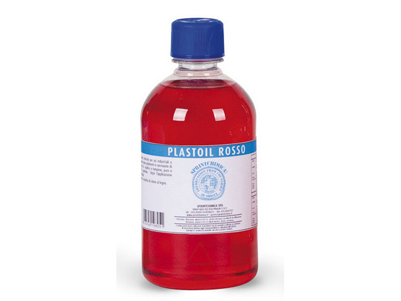 Olio paglierino rosso plastoil  ml. 500 (12 pezzi) - 