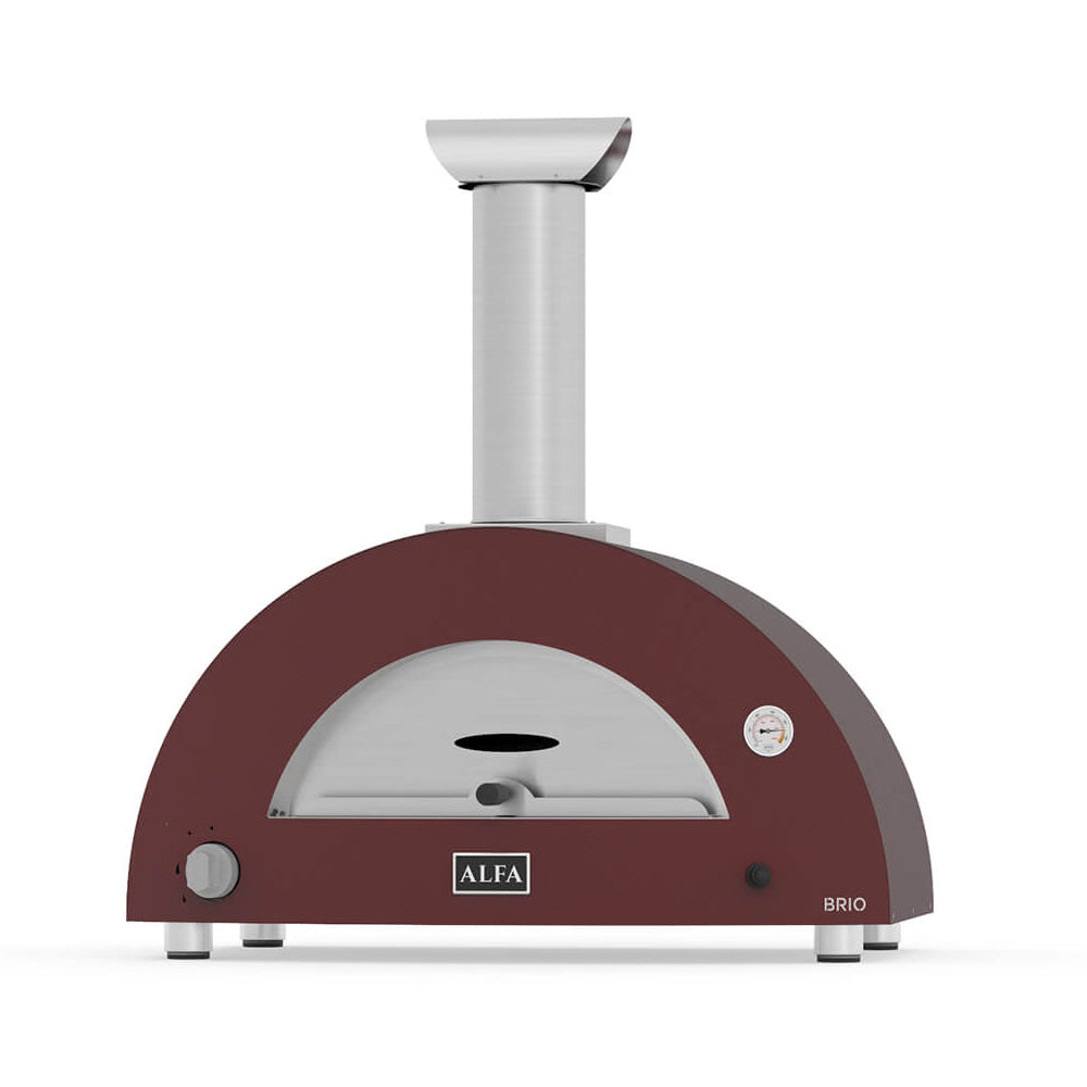 Forno per Pizza a Gas da Esterno Giardino Ibrido Brio Ibrido Alfa Forni Colore: Rosso Antico