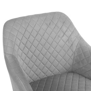 Poltrona Sedia Dondolo Relax Base Slitta Scandinavo Imbottita Design Unic Grigio