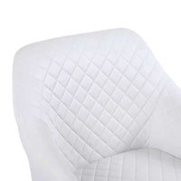 Poltrona Sedia Dondolo Relax Base Slitta Scandinavo Imbottita Design Unic Crema