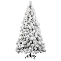 Albero Di Natale Innevato Des Alpes 150cm 198 Rami Super Folto Effetto Neve