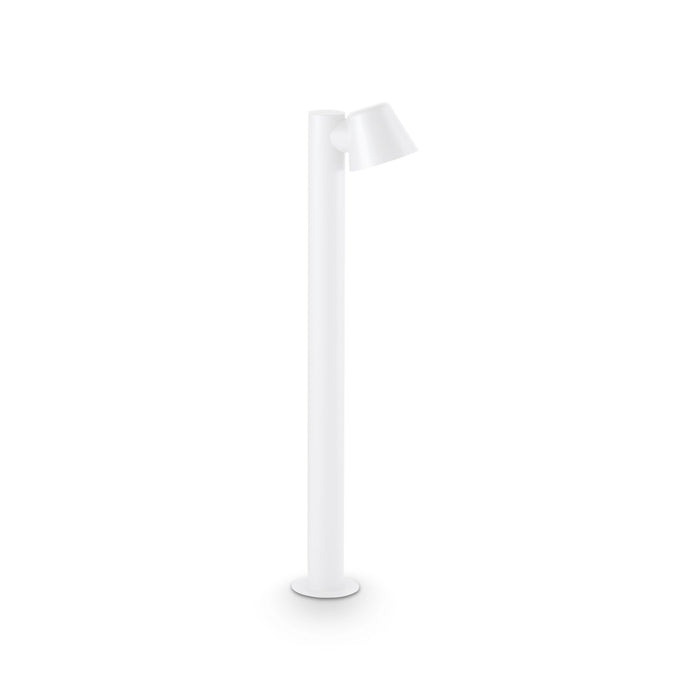 Paletto Contemporaneo Gas Alluminio Bianco 1 Luce Gu10 35W Ip43