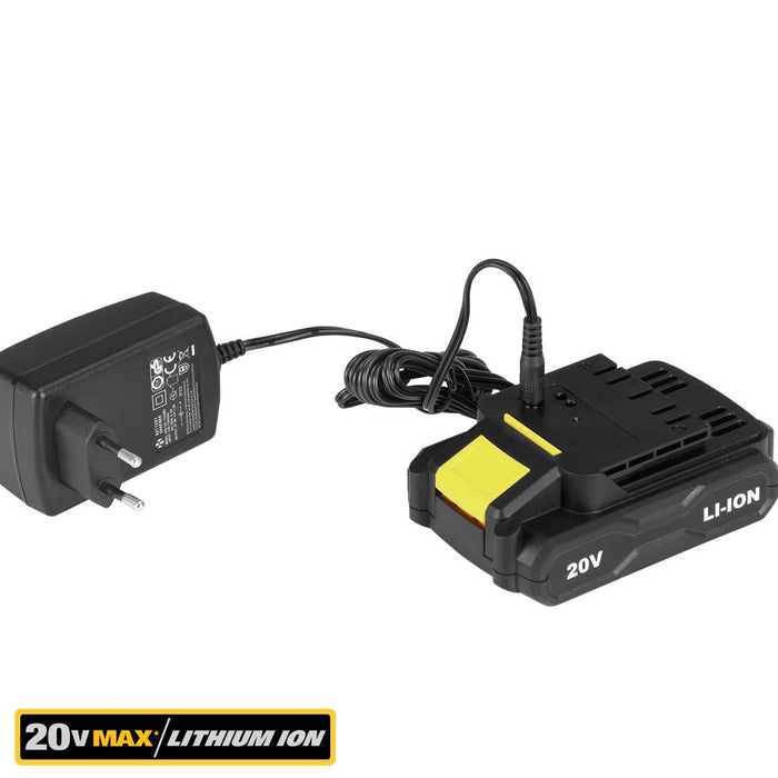 Trapano Avvitatore a Batteria al Litio In Valigetta 20V Cordless con LED Work