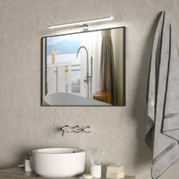 Lampada Specchio Bagno Applique Parete 50cm Luce LED 10W 6500K 800lm Alluminio