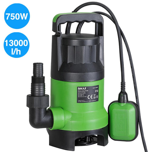 Pompa Immersione Elettropompa Sommersa Acque Scure Sporche Chiare 750W 13000L/h