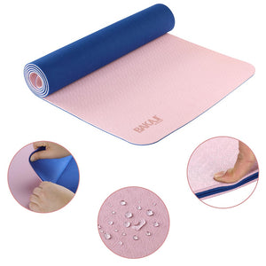 Tappetino Yoga Aerobica Pilates Tappeto Allenamento Fitness Palestra Rosa Blu