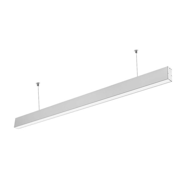 Led Linear Light Samsung Chip - 40W Hanging Suspension Silver Body 4000K 1200X35X67Mm