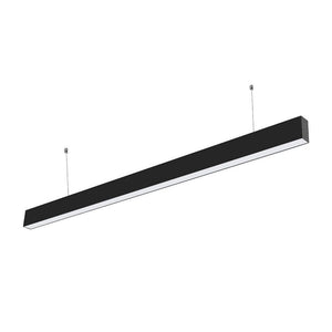 Led Linear Light Samsung Chip - 40W Hanging Suspension Black Body 6400K 1200X35X67Mm