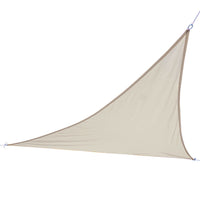 Vela Telo Parasole 4x4mt Tenda Triangolare Ombreggiante Giardino Tessuto Beige