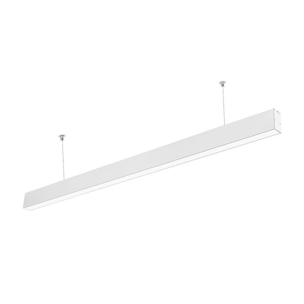 Led Linear Light Samsung Chip - 40W Hanging Suspension White Body 6400K 1200X35X67Mm