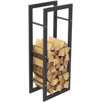 Portalegna Supporto Metallo Porta Legna Interno Legnaia Camino Stufa 100x40x25cm