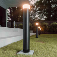 Lampada Paletto LED Giardino + 2 Prese Shucko Palo Illuminazione Esterno 60cm