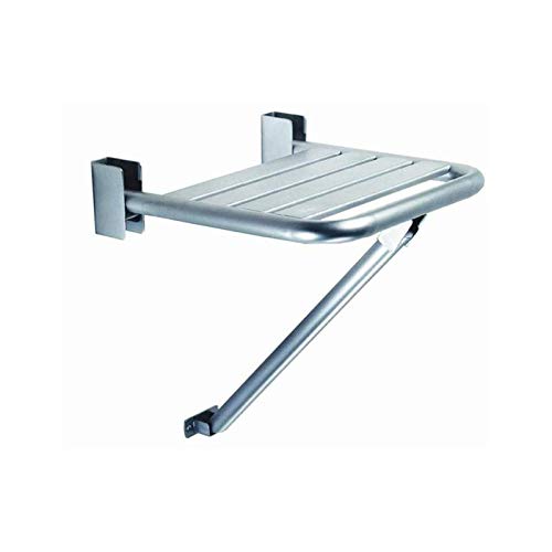 Sedile doccia a parete supporto sedia per disabili inox lucido nofer 15046.B