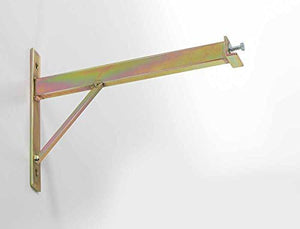 ANDRYS - Porta Biciclette con Mensola a Parete da Esterni e Interni, con Tappi e Viti, in Acciaio Zincato, 78 x 37 x 20 cm, Colore Tropical Oro, 4 Posti