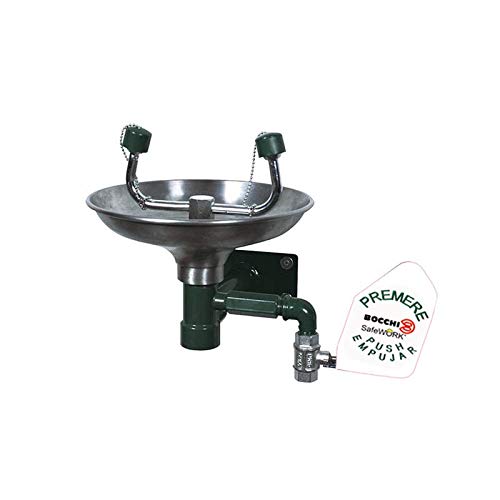 Lavabo collirio d'emergenza lavamani a muro picker acciaio nofer art. SC300SS