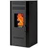 Stufa a pellet biofireG80-7,7 kW - braciere ghisa - uscita fumi superiore dx, laterale dx o posteriore dx