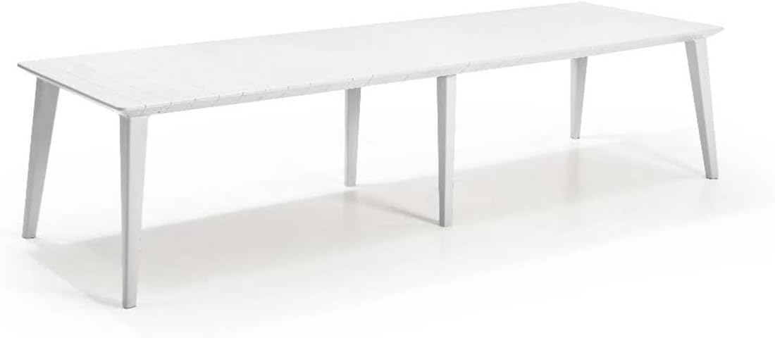 Keter tavolo in resina rettangolare allungabile Lima Table320 157-313x98x74h Bianco