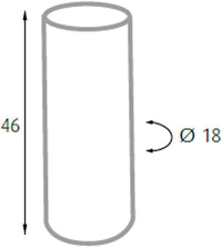 King Home PORTAOMBRELLI TONDO NERO "DROPS" in metallo verniciato Ø18x46h cm