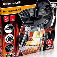 Barbecue a Carbone Griglia 45cm 2 Ruote Coperchio Vassoio Cenere BBQ Da Giardino