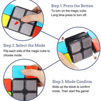 Gioco Abilita Magic Cube Giocattolo Elettronico Bambini Luci e Suoni 4 Modalità