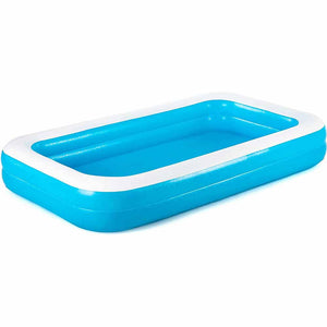 Piscina Gonfiabile Fuoriterra Family 2 Anelli Rettangolare 305x183x46cm Giardino