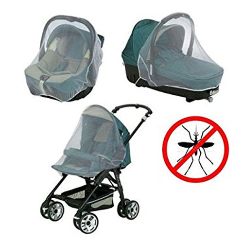 Zanzariera Universale 3 in 1 per Passeggino Navicelle Seggioloni Auto 140x90 cm