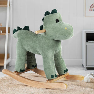 Dondolo Cavalcabile Dinosauro Peluche Giocattolo Bambini con Effetti Sonori