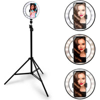 Anello Luminoso Treppiedi Luce Selfie Tik Tok LED Lampada Ring Light Video 20cm