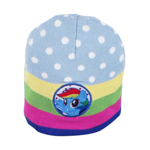 Set Cappello Sciarpa Guanti My Little Pony Bambina Taglia Unica 2-6 Anni Azzurro