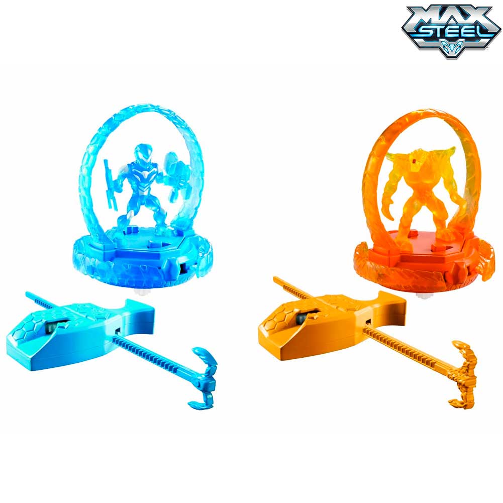 Max Steel Turbo Battlers Max Dredd Effetto Luminoso Elementor VS Max Steel Sfide