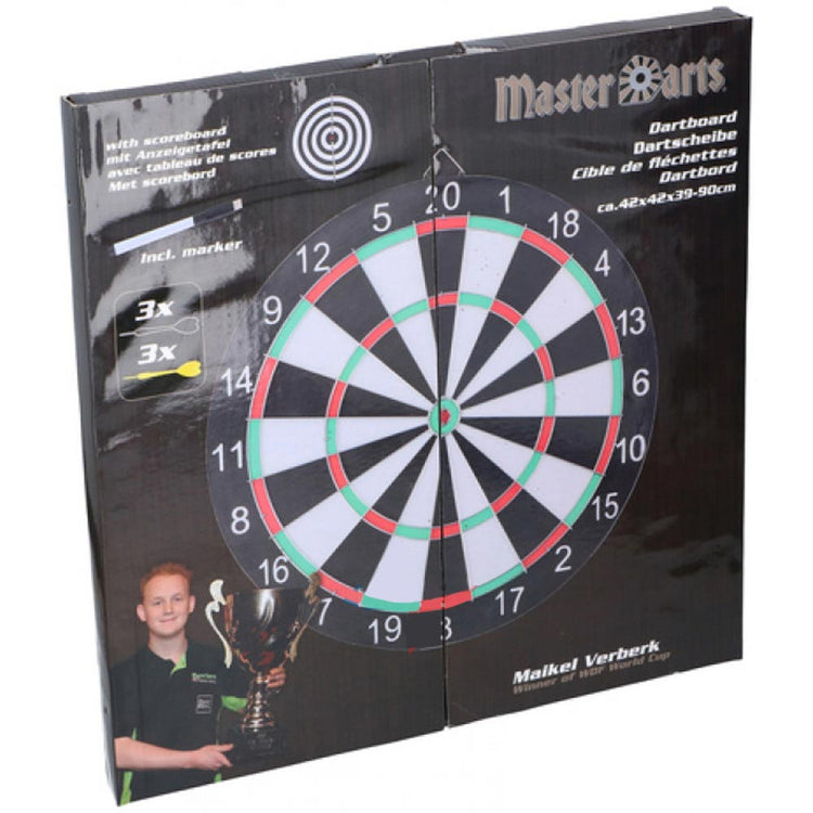 Dart Game Gioco Tirassegno Bersaglio 6 Freccette Metallo Da Muro con Segna Punti