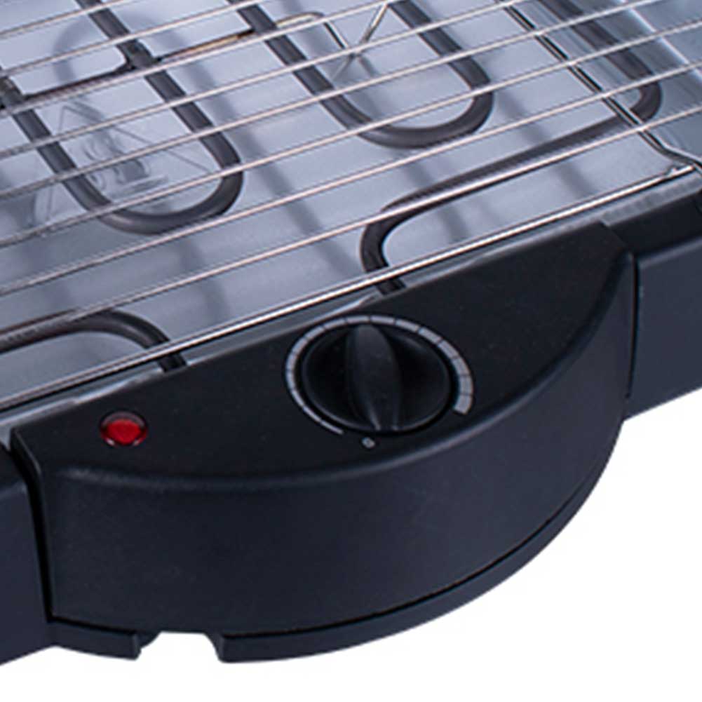 Barbecue Elettrico da Tavolo Griglia bbq con Termostato Regolabile 2000W colore Nero