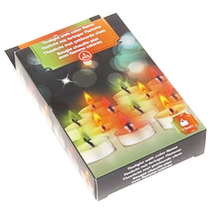 Candele Set 6 Pezzi Colorate Candeline Tealight a Cera con Fiamma Colorata