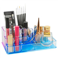 Conteitore Organizer Portatrucco in Plastica 8 Scomparti Porta Trucchi Make Up