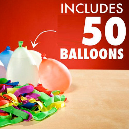 Gonfiatore Pompa Palloncini D'acqua Gavettone + 50 Palloncini Feste Party Mare