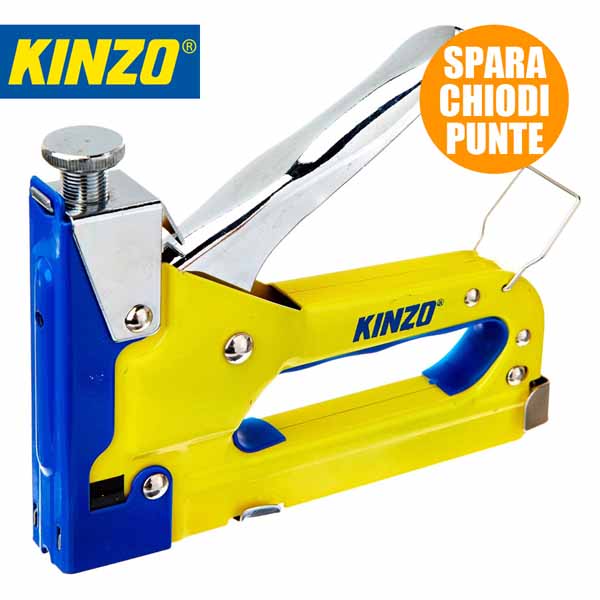 Pinzatrice Graffatrice Tridirezionale Professional 600 Punte Assortite Kinzo