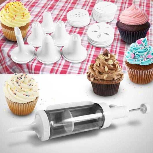 Siringa Decorazione Cupcake Torte Macchina Biscotti 31pz Formine Beccucci Dolci