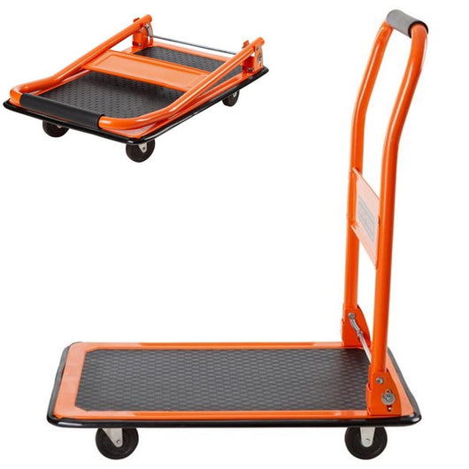 Carrello Portapacchi Pieghevole Portatutto 4 Ruote a Pianale Portata 80Kg Black & Decker