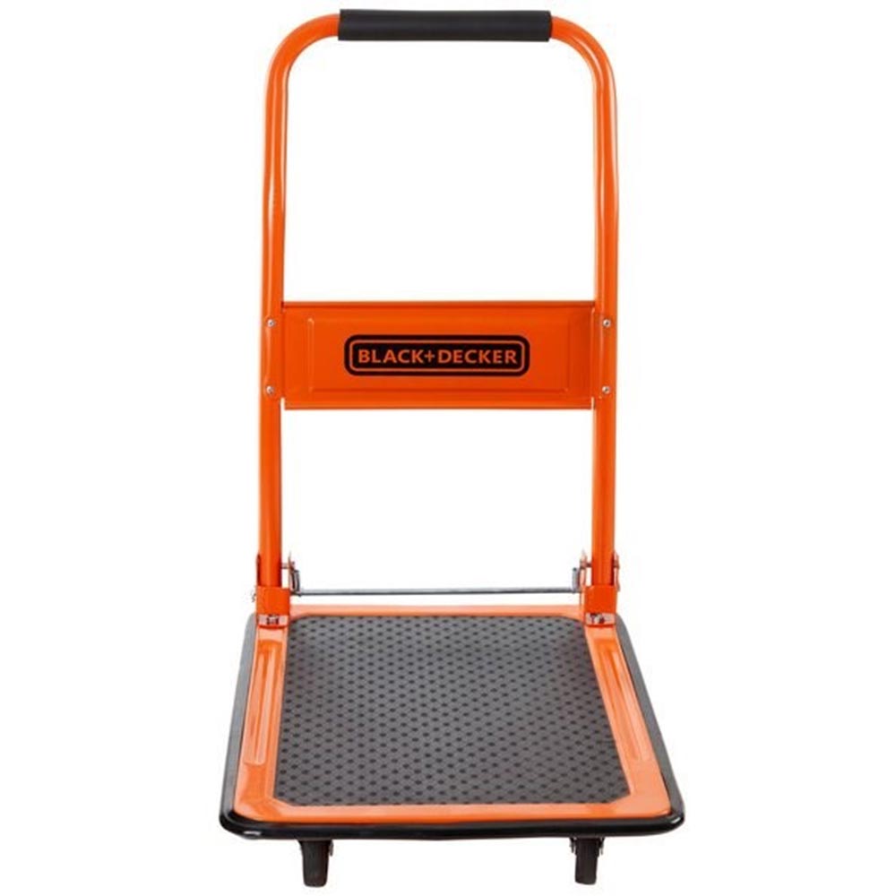 Carrello Portapacchi Pieghevole Portatutto 4 Ruote a Pianale Portata 80Kg Black & Decker