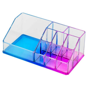 Conteitore Organizer Portatrucco in Plastica 9 Scomparti Porta Trucchi Make Up