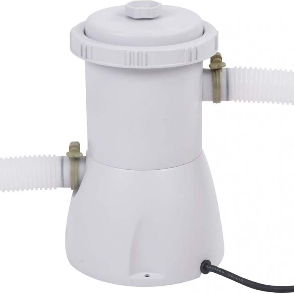 Pompa Filtraggio Filtro Pulizia Acqua Piscina Fuoriterra 1136 lt/h a Cartuccia