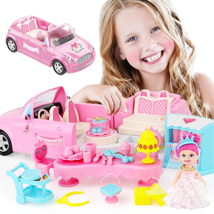 Macchina Playset Matrimonio Giocattolo Bambini con Bambola e Accessori Gioco