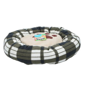 Cuccia Cuscino Cani Gatti Rotonda in Tessuto Imbottito Lettino 50cm Cane Gatto