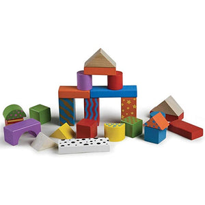 Playset Costruzioni in Legno 50 Mattoncini Varie Forme Giocattolo Bambini