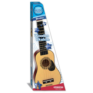 Ukulele Accordabile Chitarra Giocattolo Bambini in Legno Bontempi con Plettro