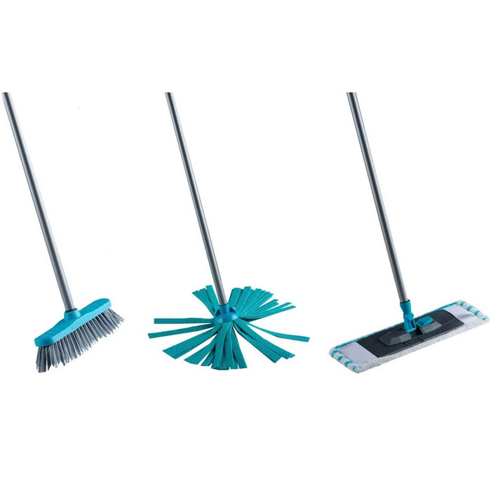 Set Pulizia Pavimento Casa con Scopa Mocio e Panno in Microfibra Flat Mop