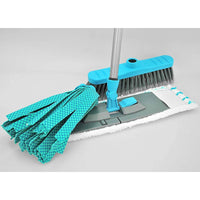 Set Pulizia Pavimento Casa con Scopa Mocio e Panno in Microfibra Flat Mop